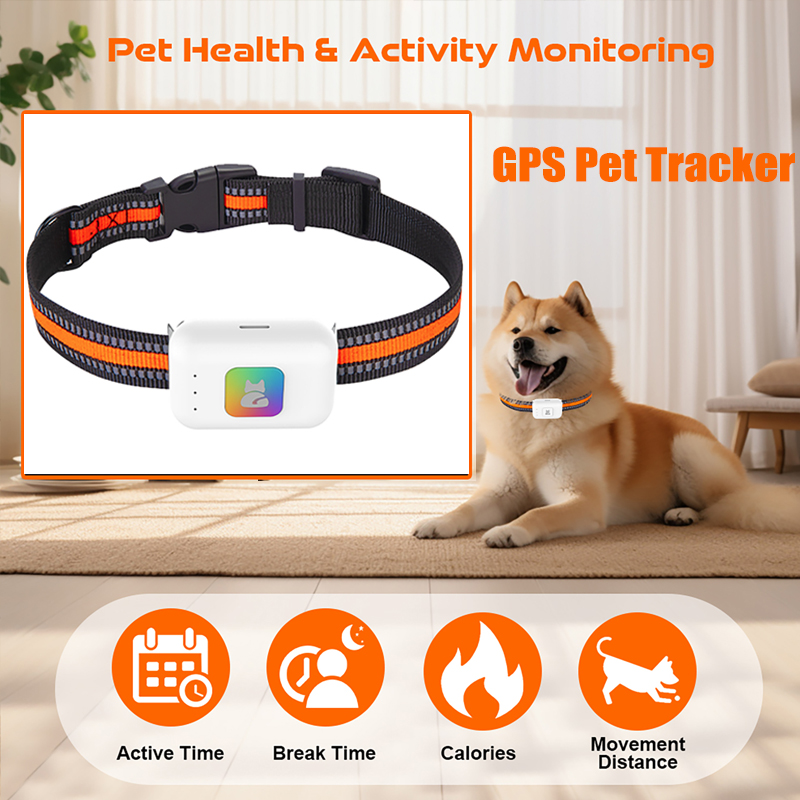 Pet Gps Tracker Collar - Haustier-GPS-AGPS-Tracking-Gerät, 4G, Haustier-GPS-Tracker, Halsband, SOS Geofence,