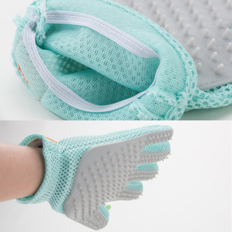 Pet Grooming Glove - Haustier pflege handschuh, Enthaarung bürste, Haarentferner,