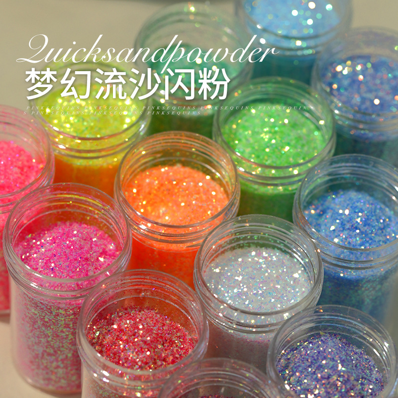 Pet Supplies In Bulk - 1jar schillernden Bulk Glitter Nagel pulver