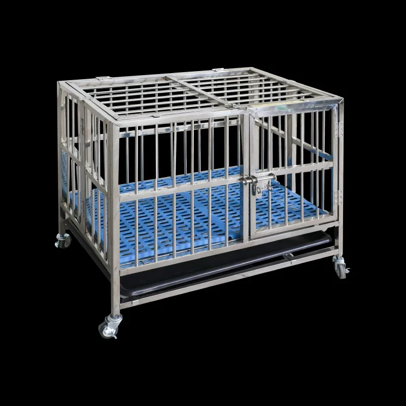 Pet Supplies In Store - TTFactory Supply Tragbarer Hundehüttenkäfig aus Metall