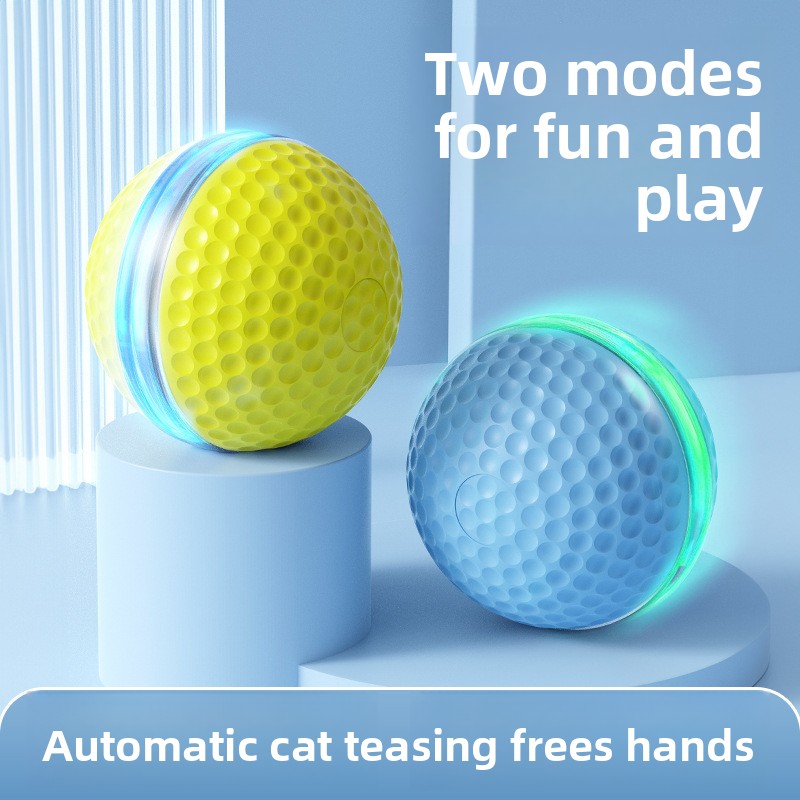 Training Clicker Dog - Unzerstörbarer Waben-Gummi Elektrischer Hundeball Automatisch Selbstspringend