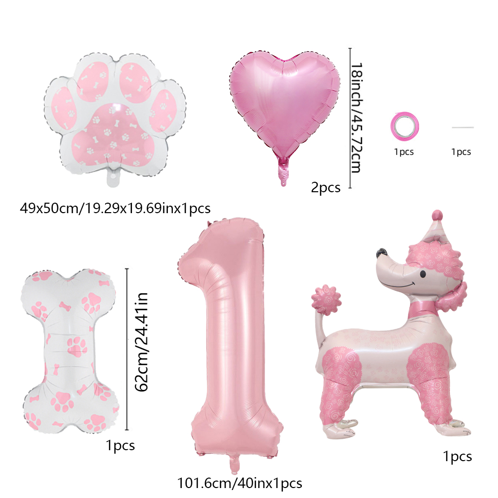 Rosa Pudel-Hunde- und Zahlenba – Pet Supplies Outlet Bewertung und Preis